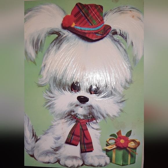 Vintage 1970 MCM Quality Crest Pastel Pets birthday & get well cards set 8 NEW - Picture 8 of 8